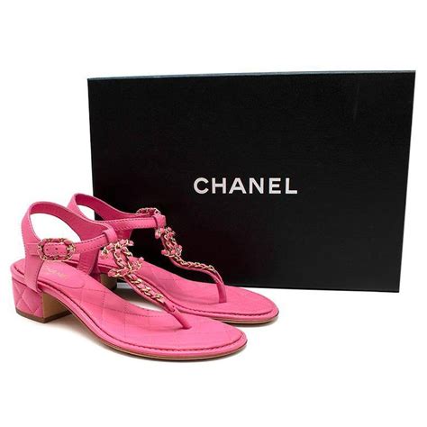 chanel pink rubber sandals|chanel quilted sandals.